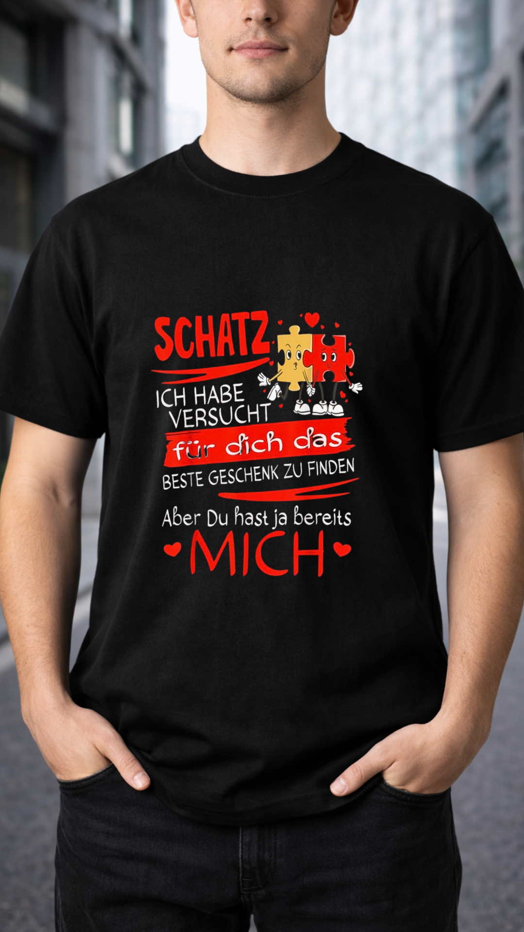 T-Shirt „Das beste Geschenk bin ich“ Lustiges Partner T-Shirt