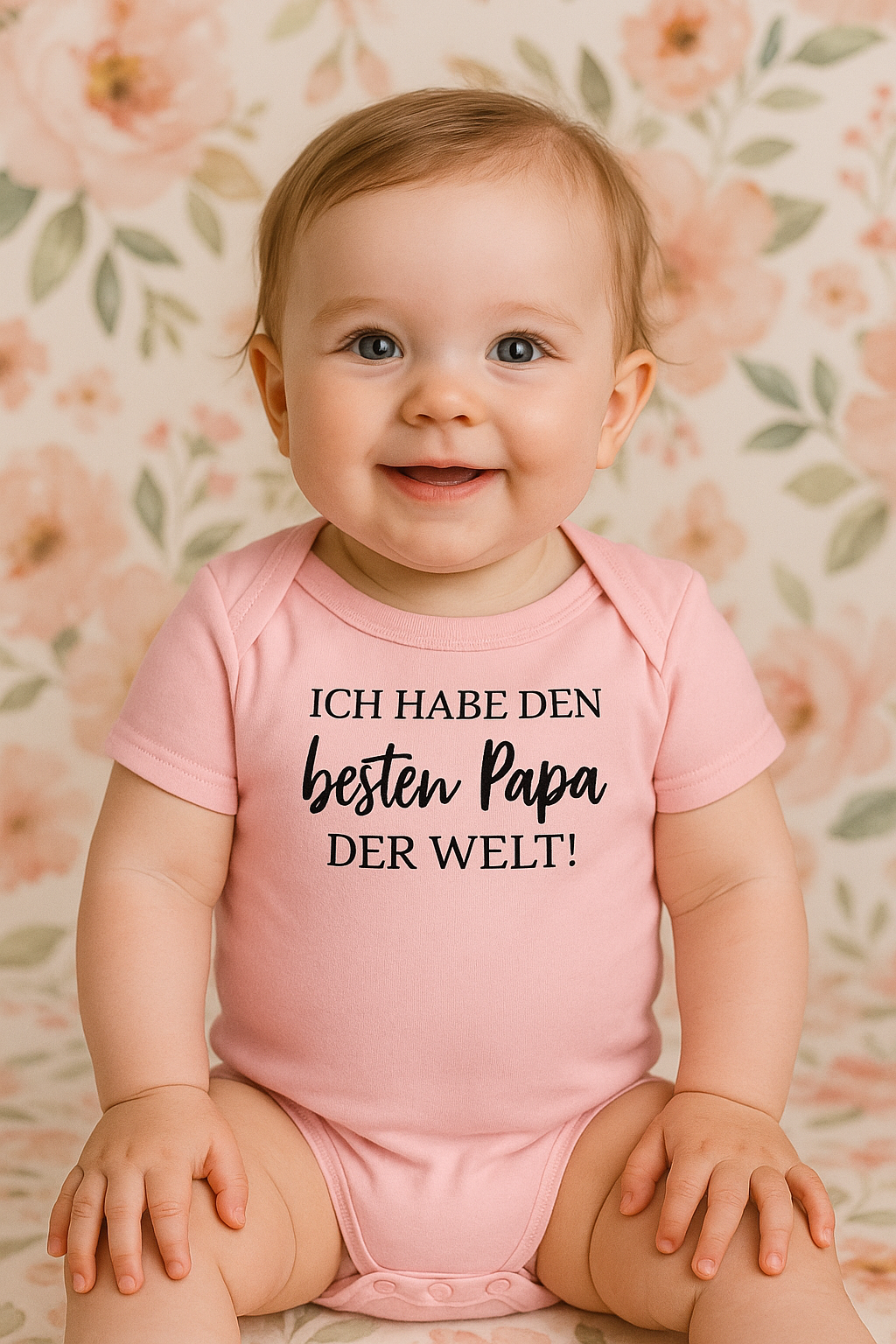 Babybody „Ich habe den besten Papa der Welt“ – Süßer Strampler aus 100% Baumwolle
