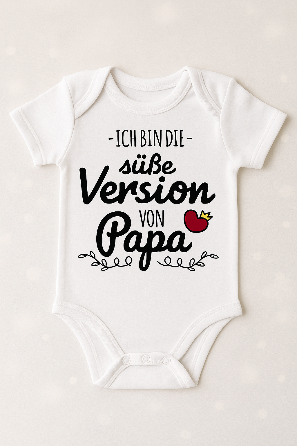 Babybody „Ich bin die süße Version von Papa“ – Lustiger Strampler aus 100% Baumwolle
