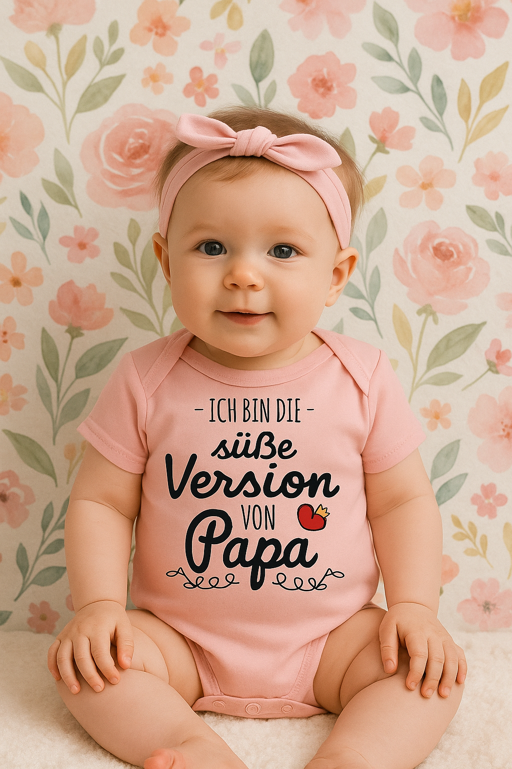 Babybody „Ich bin die süße Version von Papa“ – Lustiger Strampler aus 100% Baumwolle