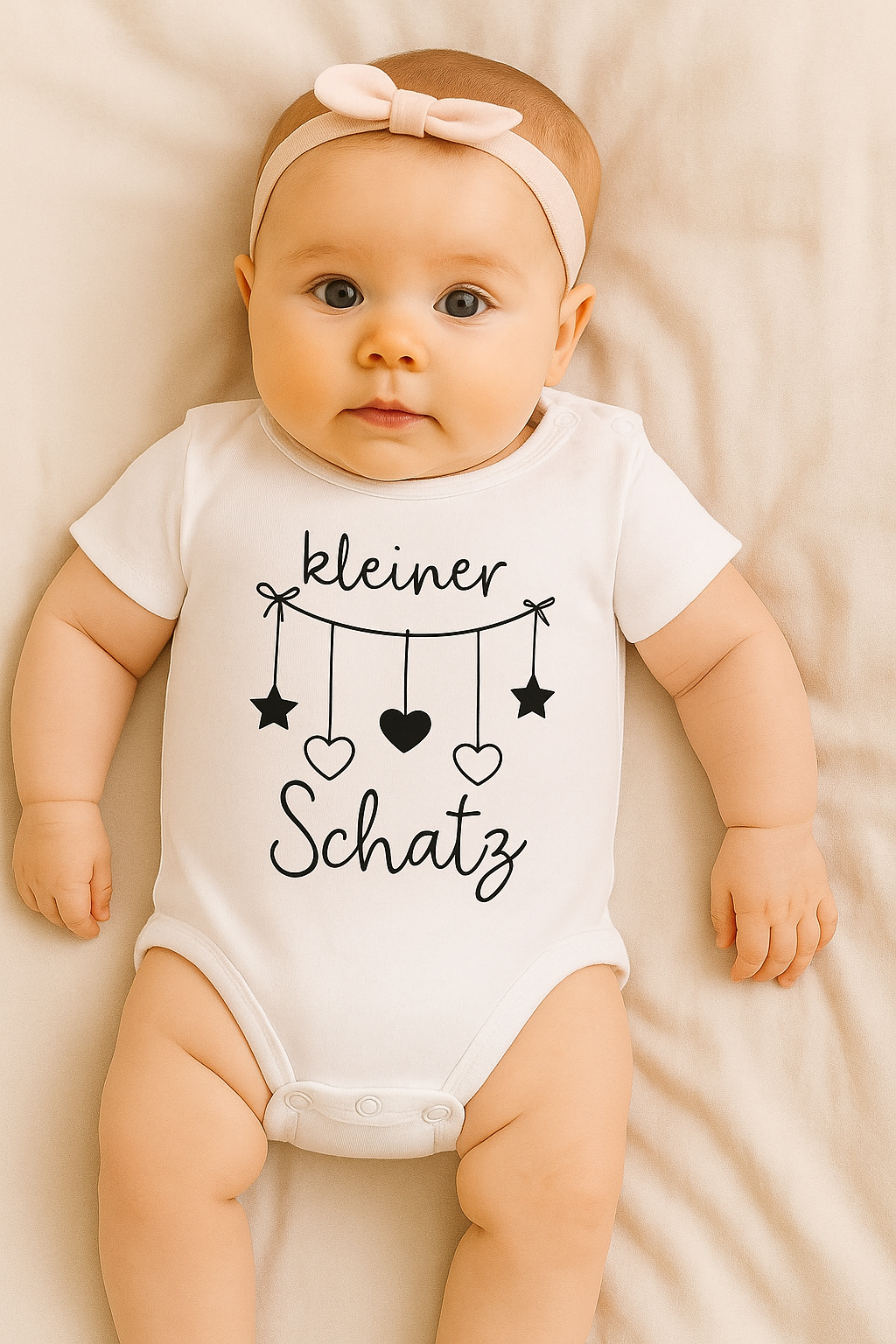 Babybody „Kleiner Schatz” – Süßer Strampler aus 100% Baumwolle