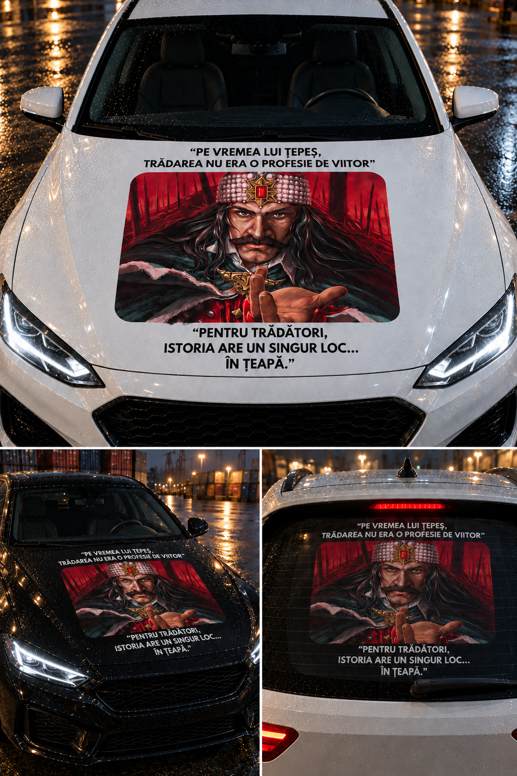 Sticker Auto Vlad Tepes | Folie Standard, Perforata sau Cast