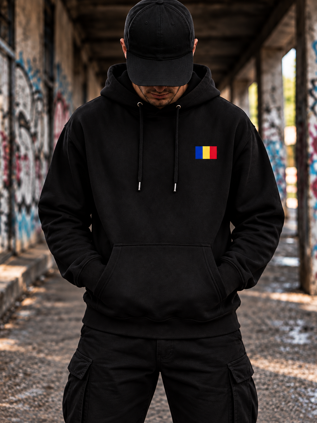Hanorac „Craniu Tricolor” | Design Românesc | Steagul României