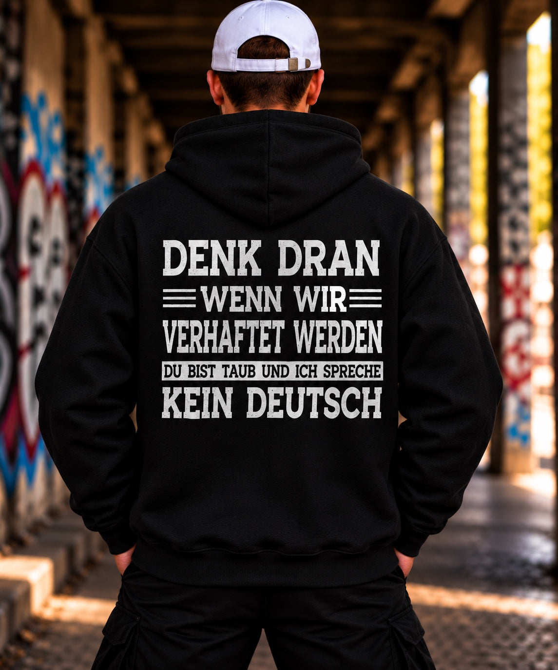 Hoodie „Denk dran, wenn wir verhaftet werden”