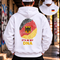 Hoodie „It’s in my DNA” Deutschland | Fingerabdruck | Front- & Rückenprint